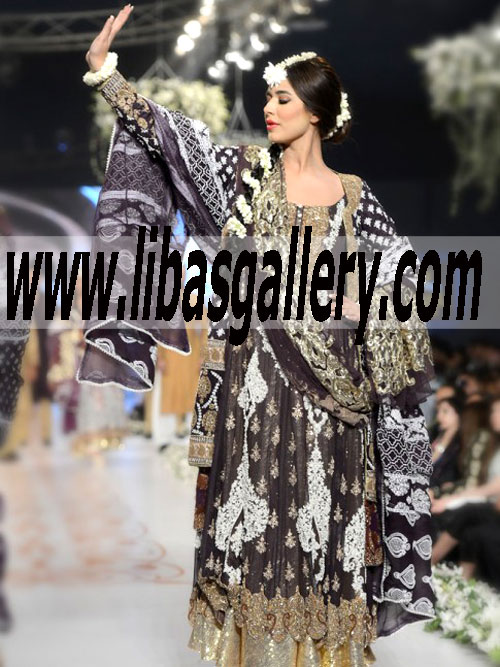 HSY Anarkali Dress for Special and Formal Occasions Anarkali Salwar Kameez Online Montgomery Village Maryland USA